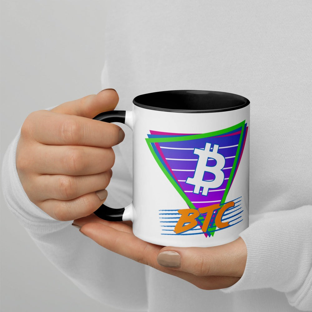 a bit swagg bitcoin vice vibes mug in white & black