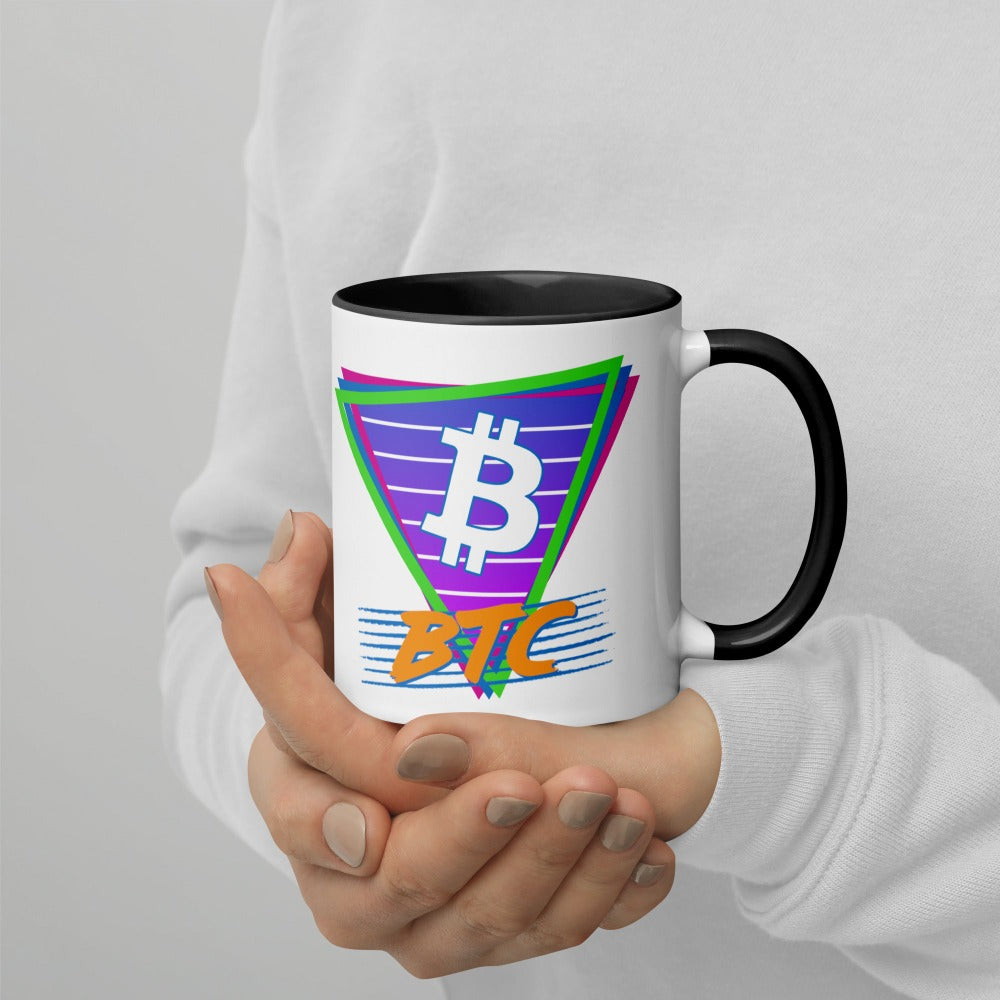 a bit swagg bitcoin vice vibes mug in white & black
