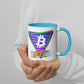 a bit swagg bitcoin vice vibes mug in white & blue