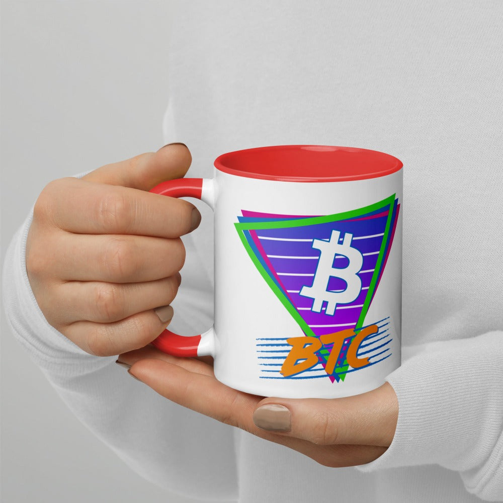 a bit swagg bitcoin vice vibes mug in white & red