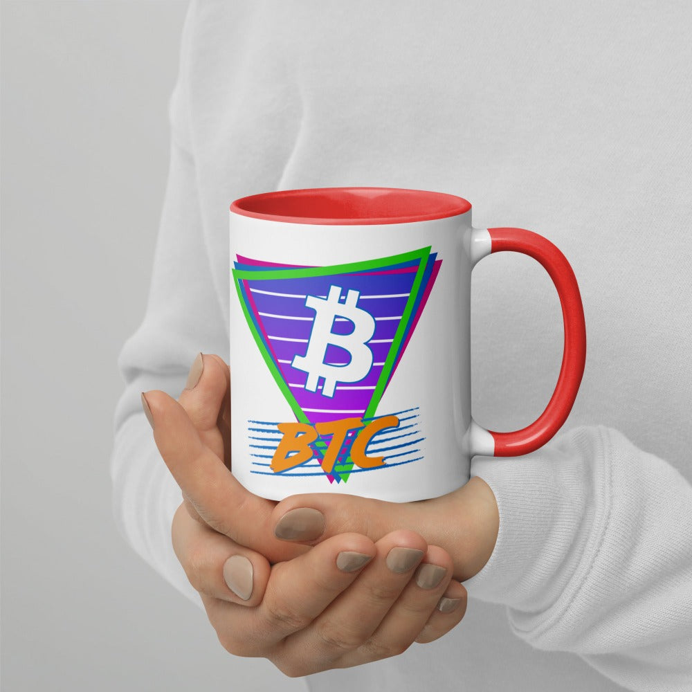 a bit swagg bitcoin vice vibes mug in white & red