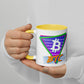 a bit swagg bitcoin vice vibes mug in white & yellow