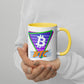a bit swagg bitcoin vice vibes mug in white & yellow
