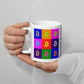 a bit swagg bitcoin pop art mug in white
