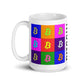 a bit swagg bitcoin pop art mug in white