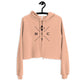 a bit swagg bitcoin x-mark cropped hoodie in peach
