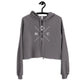 a bit swagg bitcoin x-mark cropped hoodie in storm grey